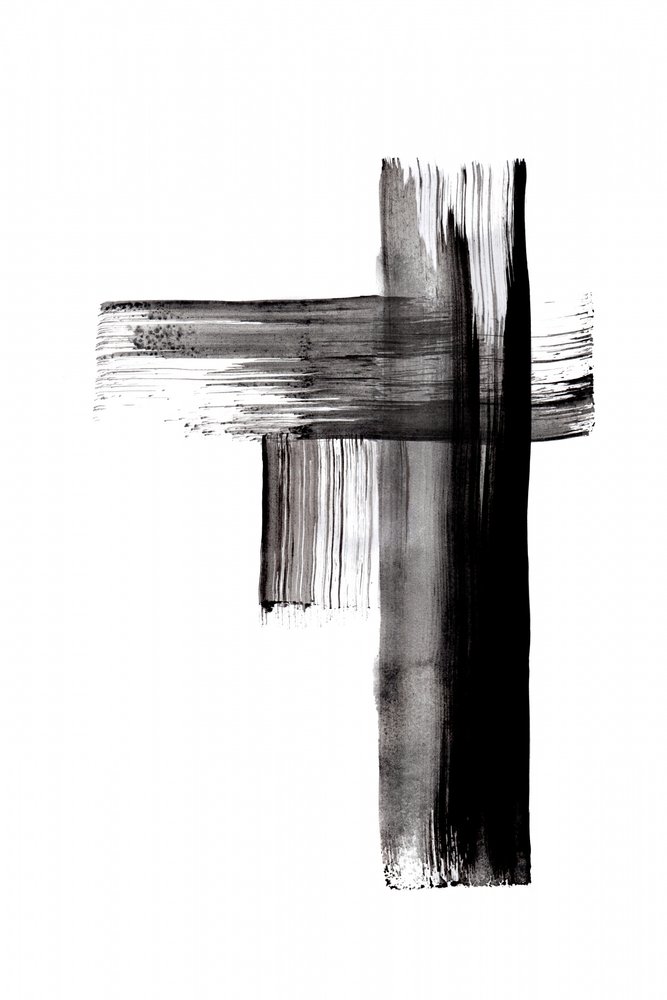 Bold Brushstroke Cross by Danushka Abeygoda