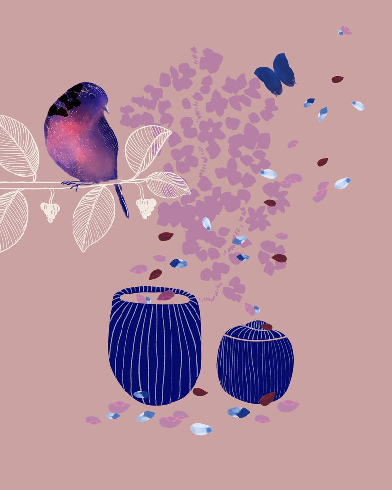 Celestial Bird Petals by Danushka Abeygoda