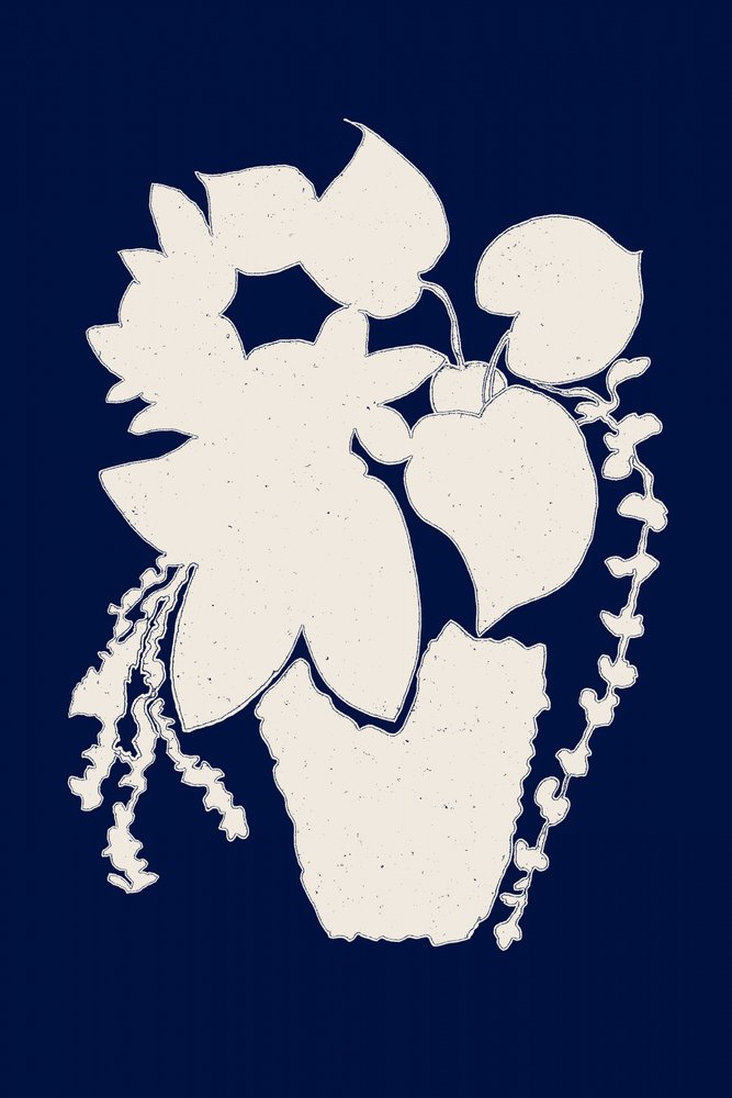 Elegant Potted Plant Silhouette by Danushka Abeygoda
