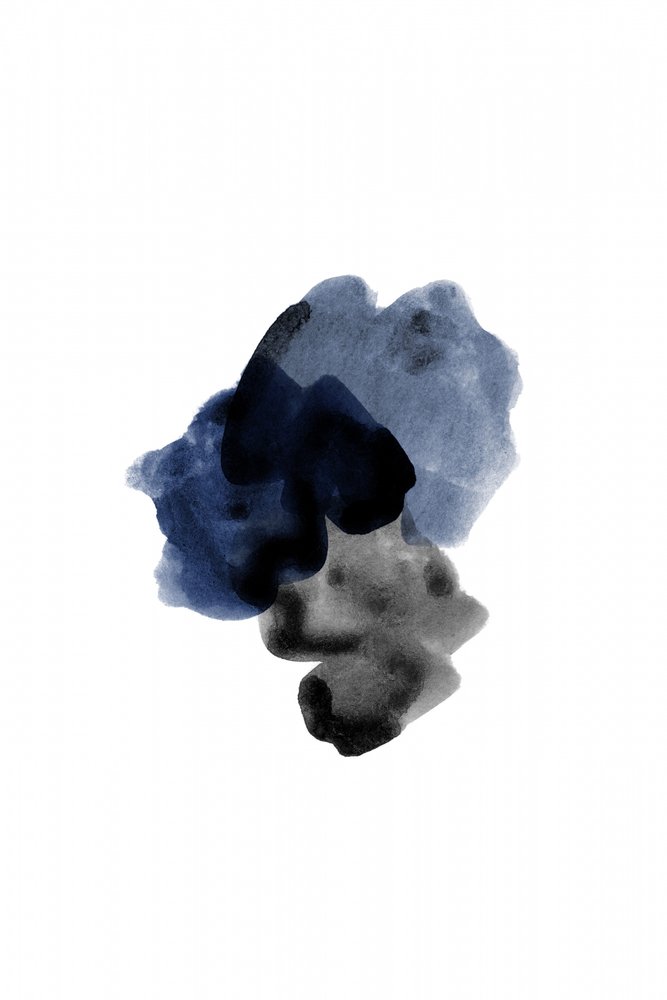 Fluid Indigo Forms by Danushka Abeygoda