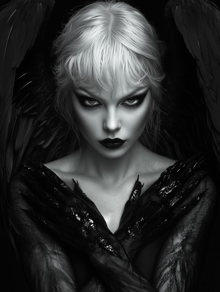 Dark Angel Portrait by David Drake