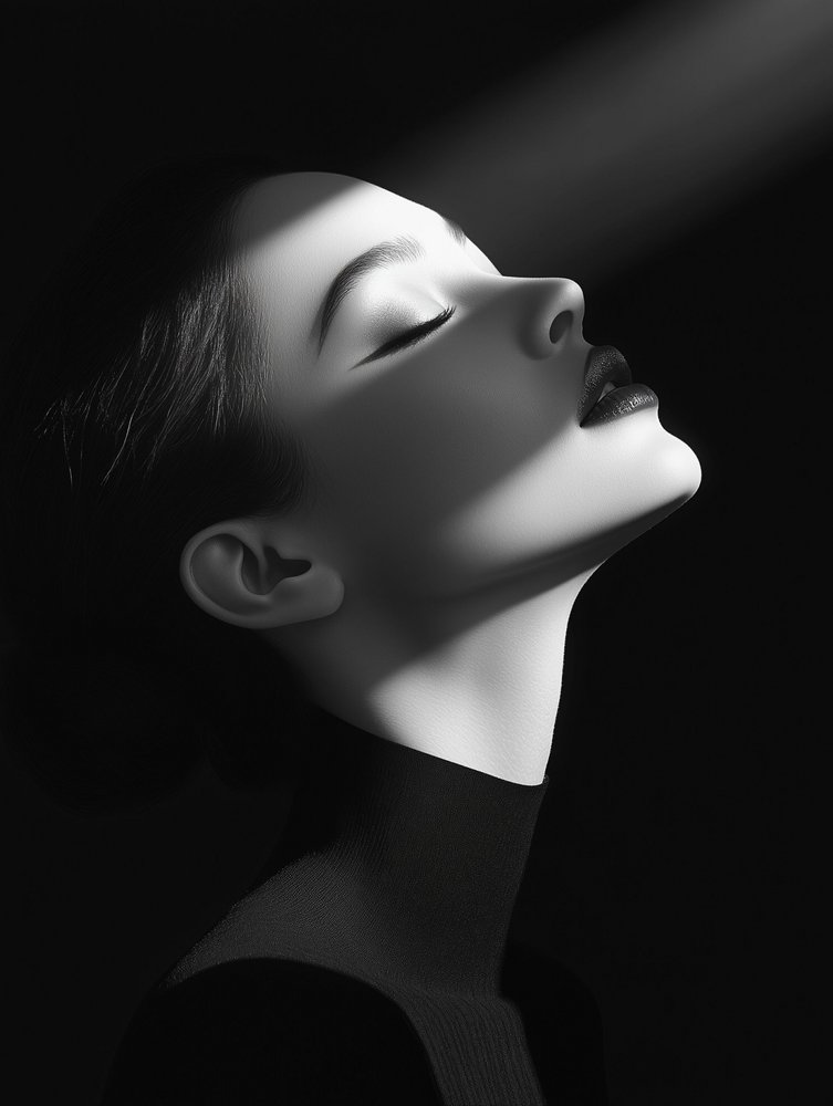 Elegant Upward Gaze by David Drake