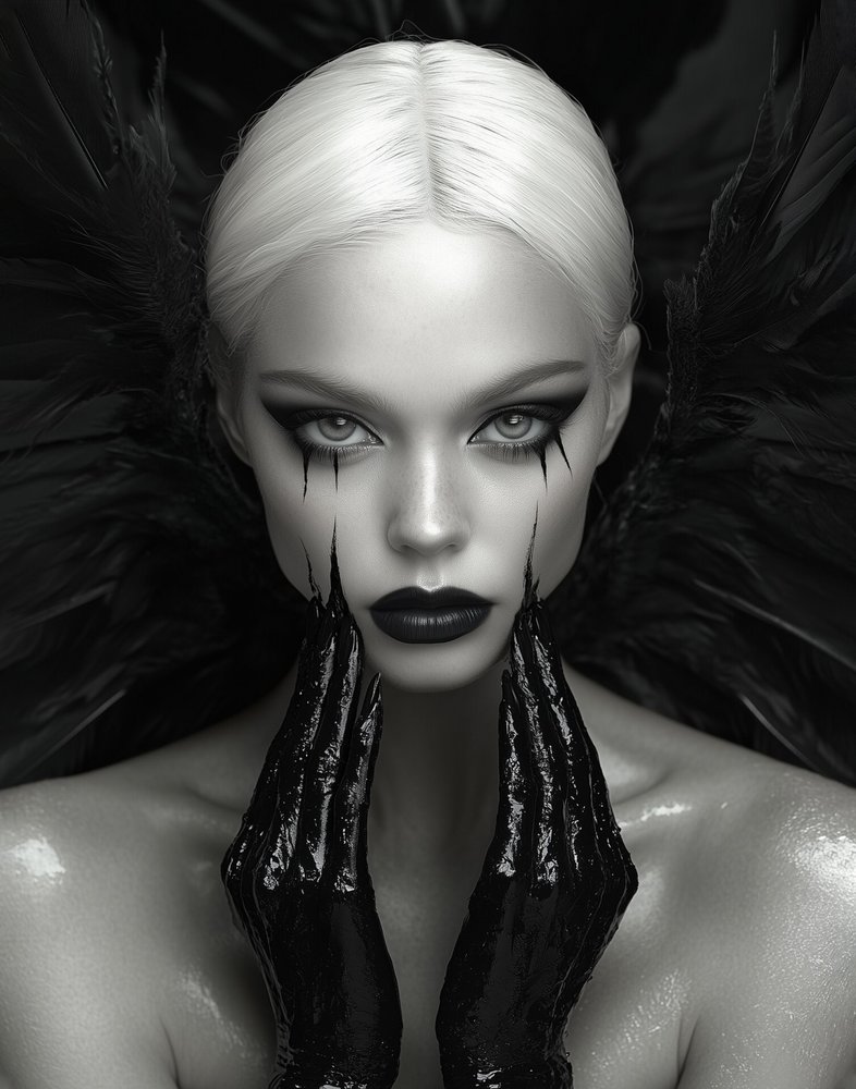Gothic Angel Portrait by David Drake