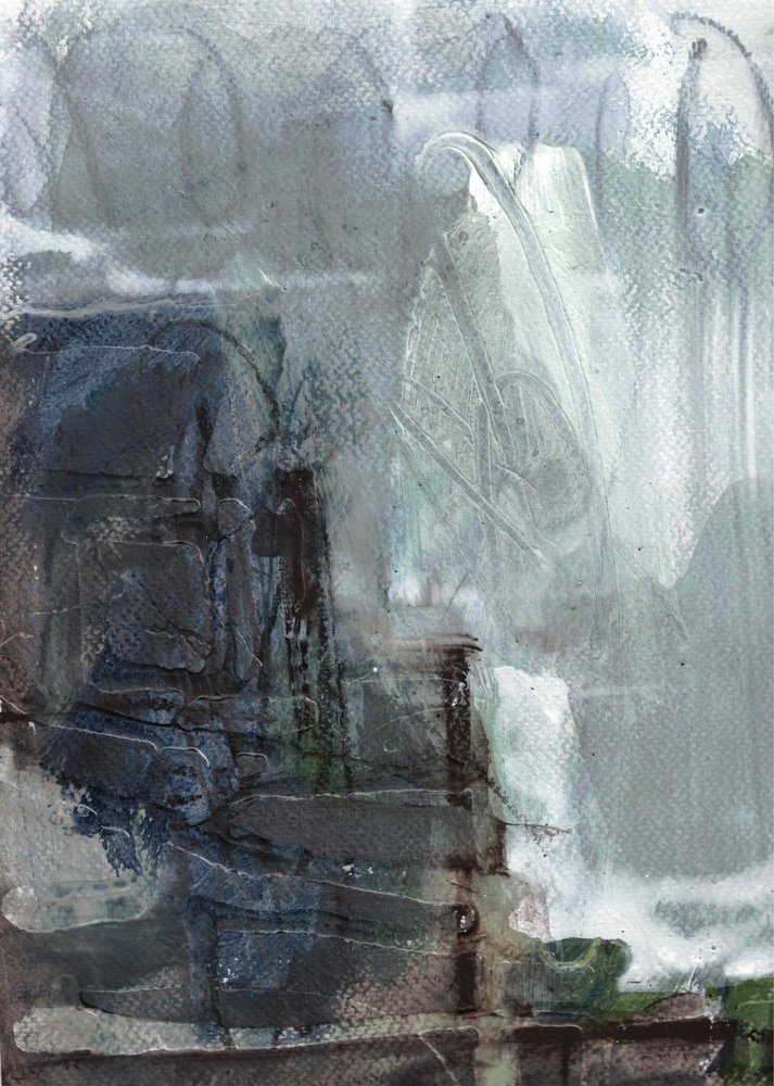 Abstract Waterfall Flow by Deb Chaney