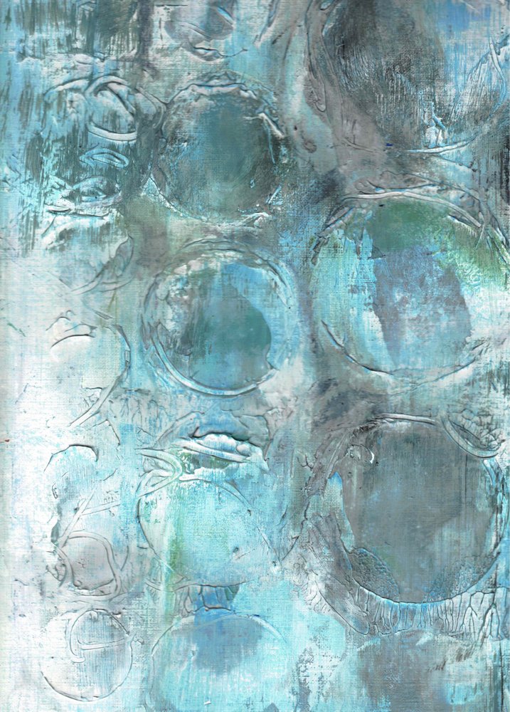 Calming Aqua Rounds by Deb Chaney