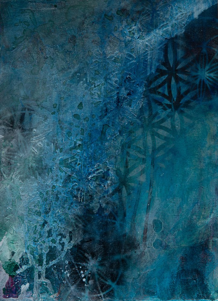 Deep Blue Patterns by Deb Chaney
