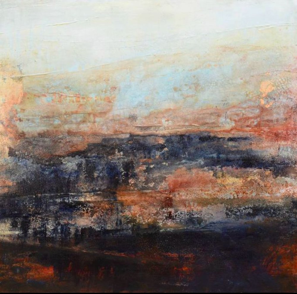 Earthy Abstract Horizon by Deb Chaney