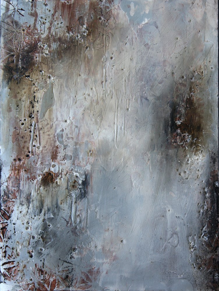 Earthy Textured Abstract by Deb Chaney