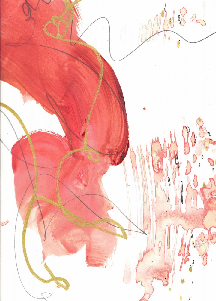Flowing Coral Gold by Deb Chaney