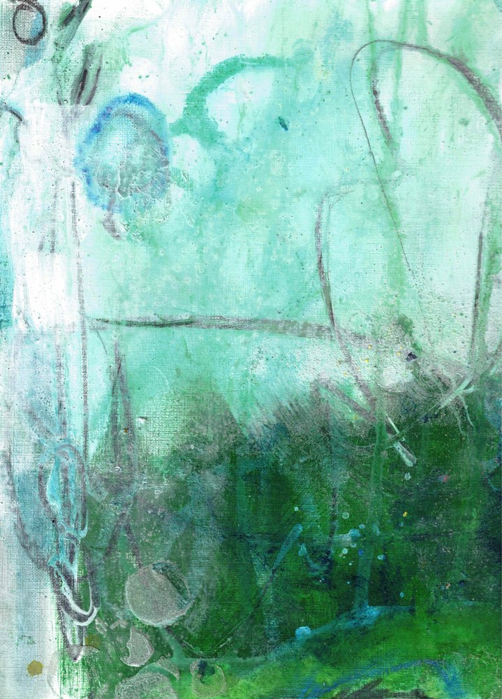 Serene Abstract Waters by Deb Chaney