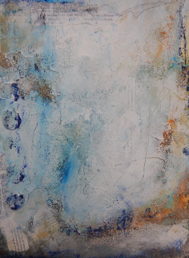 Textured Blue Hues by Deb Chaney