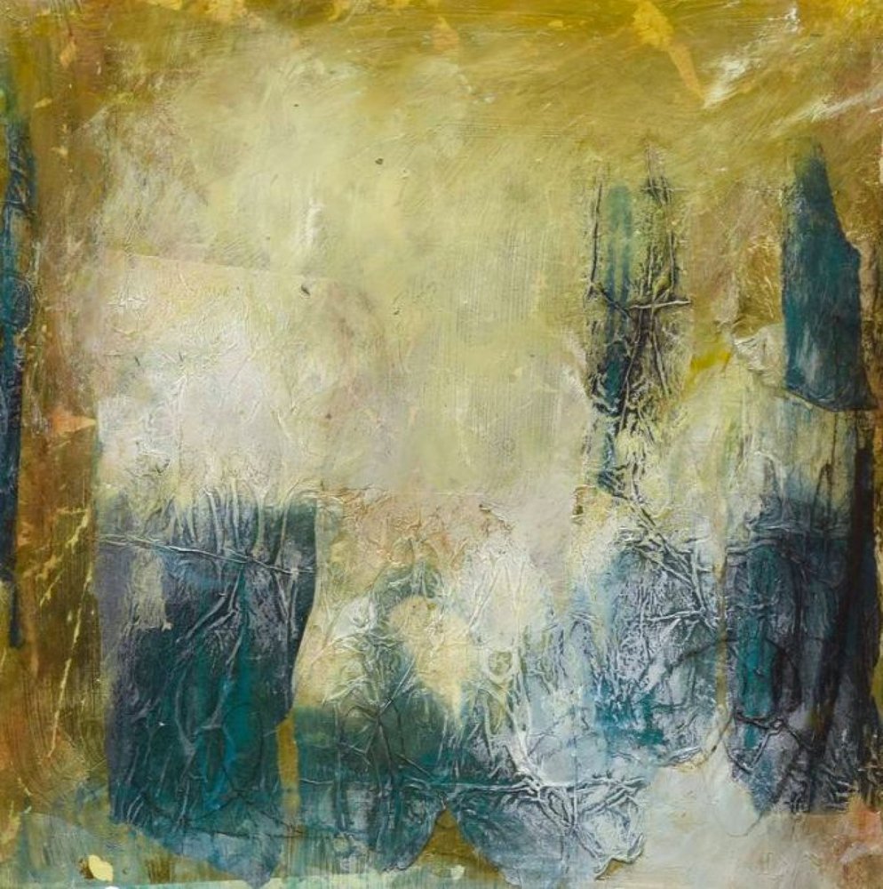 Textured Teal Gold by Deb Chaney
