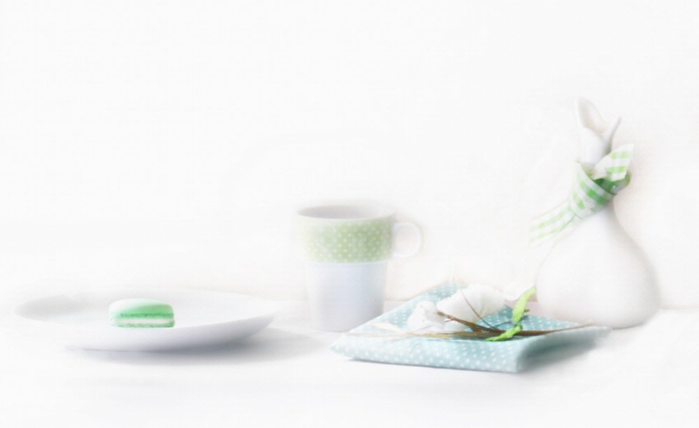 Fresh Green Macaron Table by Delphine Devos