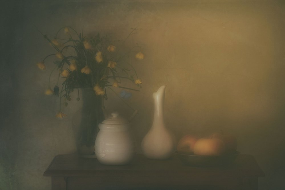 Soft Yellow Still Life by Delphine Devos