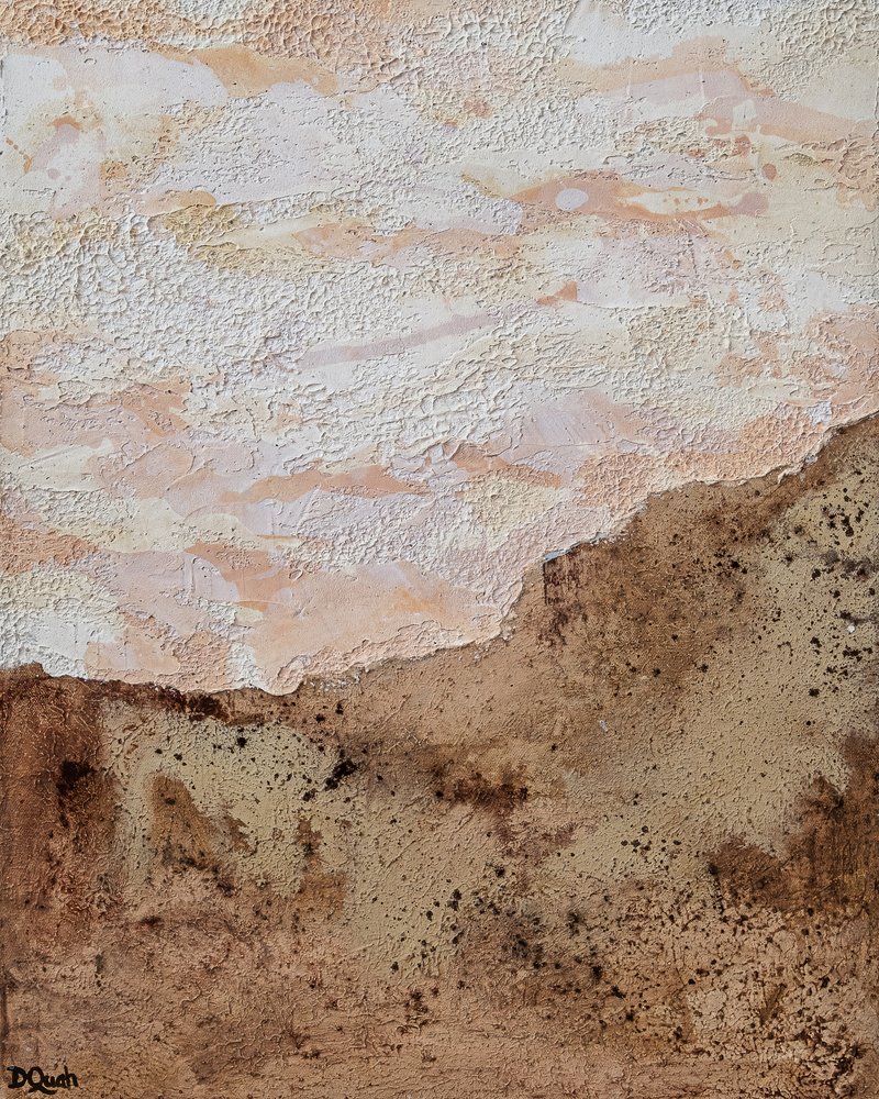 Earthy Desert Abstract by Denise Quah