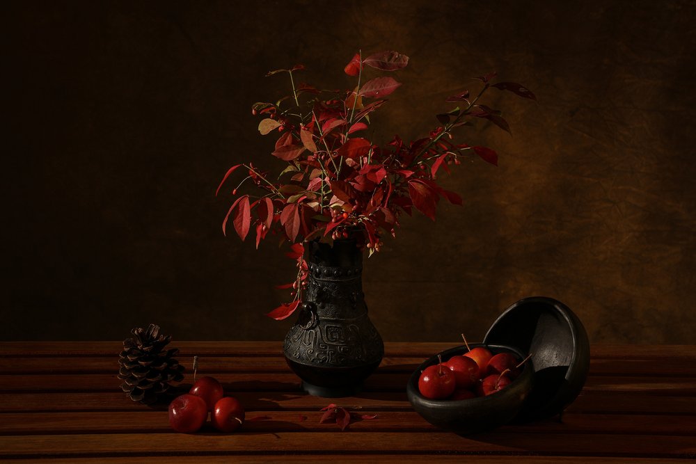 Dark Autumn Still Life by Dennis Zhang