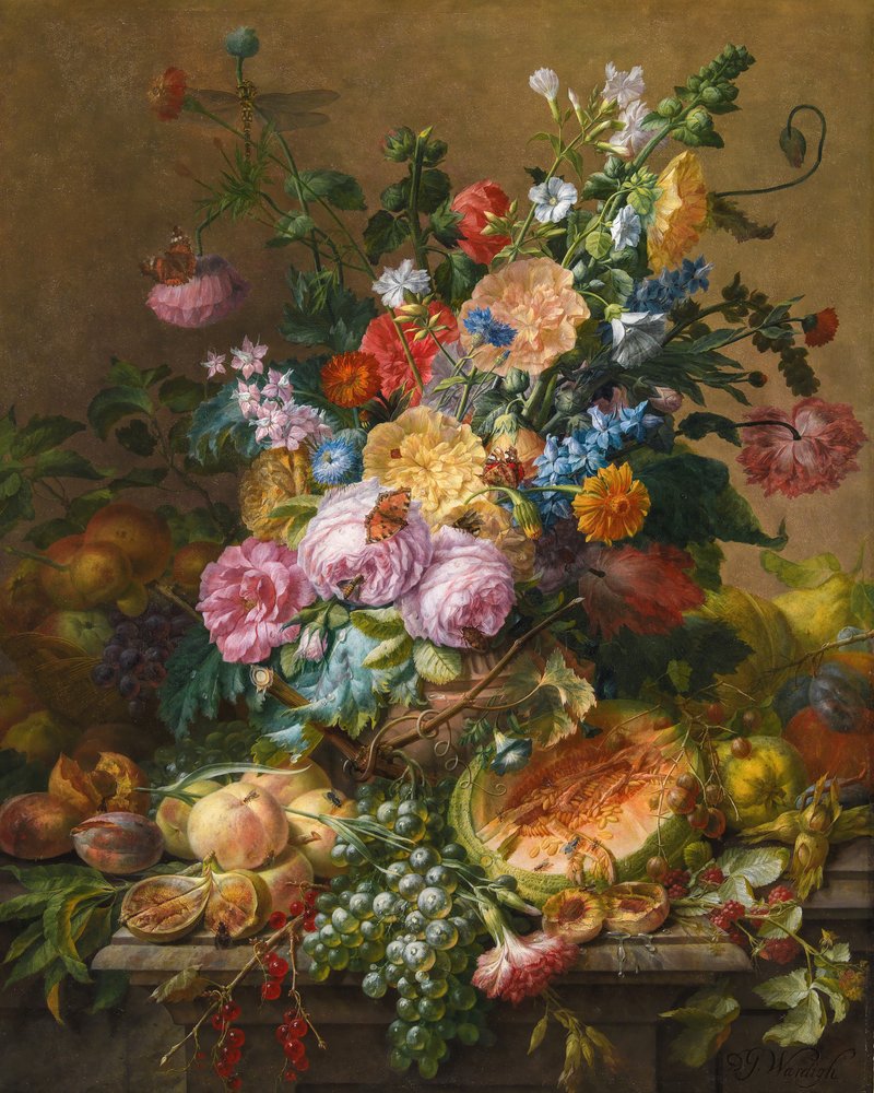 Flowers by Dominicus Gottfried Waerdigh