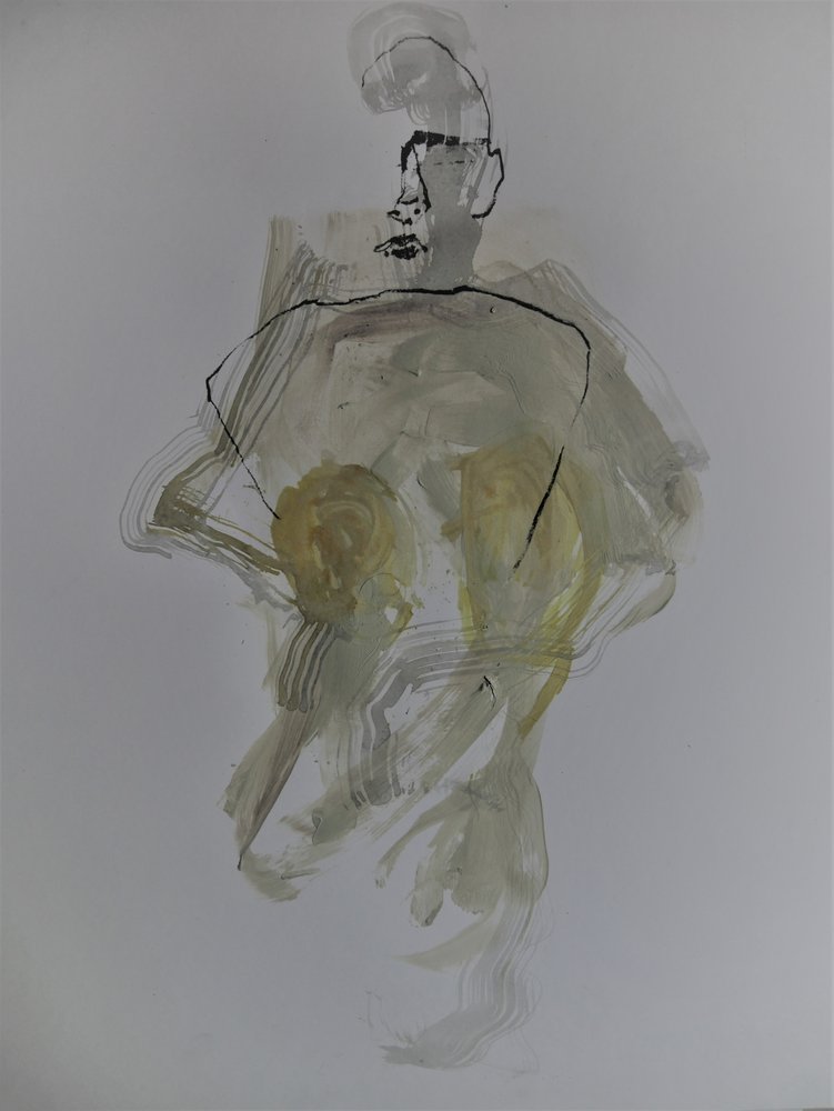 Abstract Nude Figure by Doris Schmitz