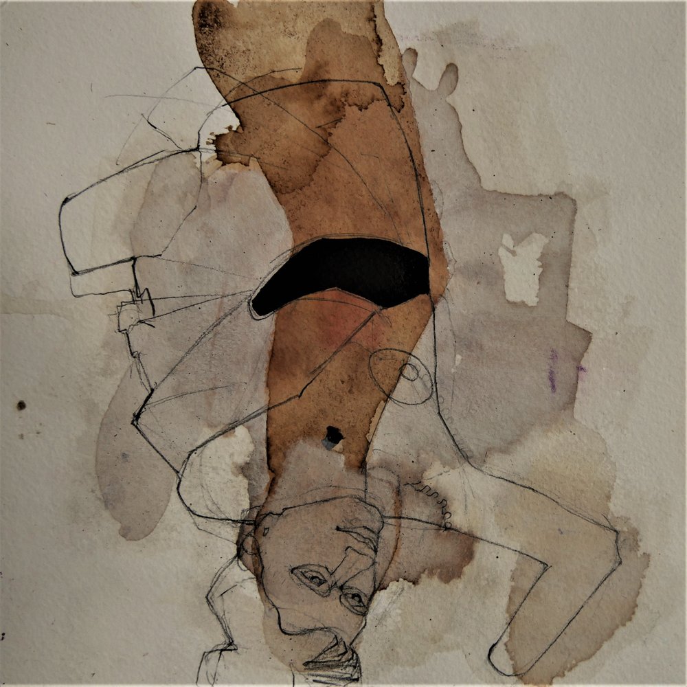 Abstract Upside Down Figure by Doris Schmitz