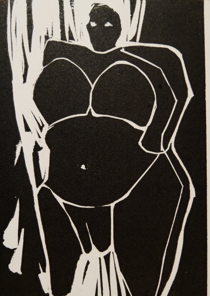 Bold Pregnant Woman by Doris Schmitz