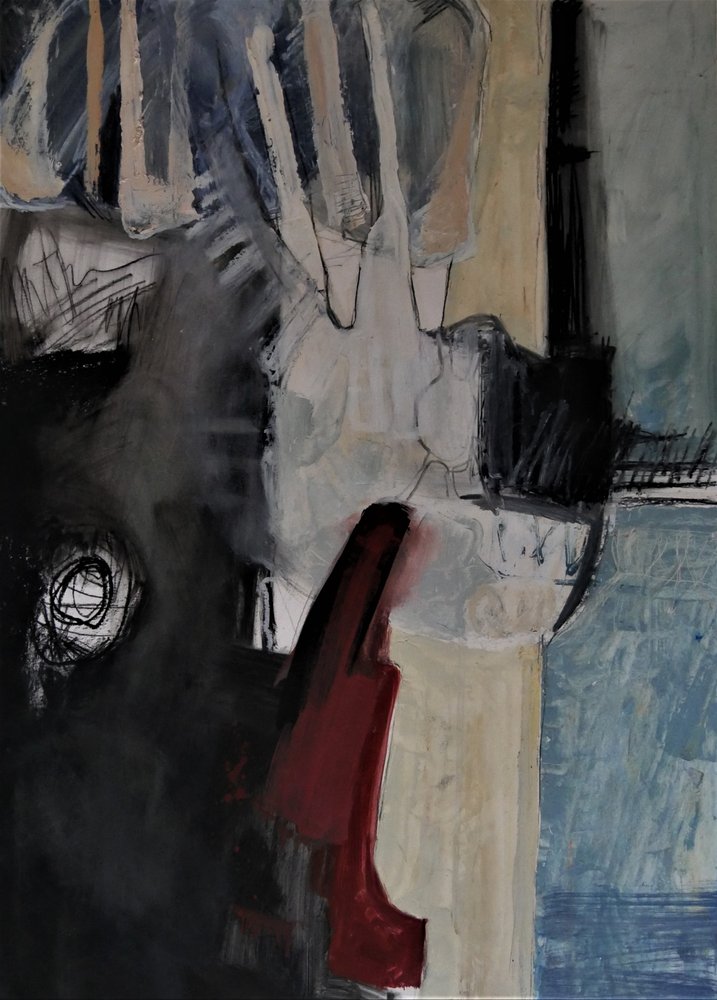 Dark Abstract Shapes by Doris Schmitz