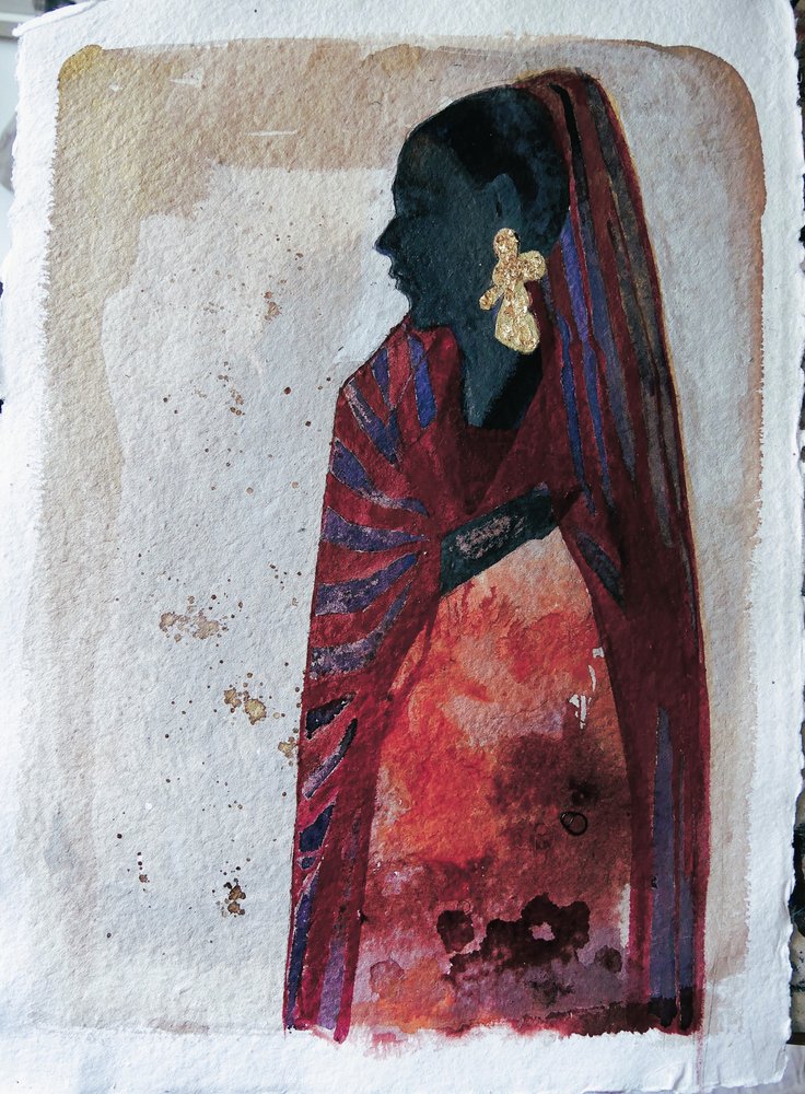 Elegant African Profile by Doris Schmitz