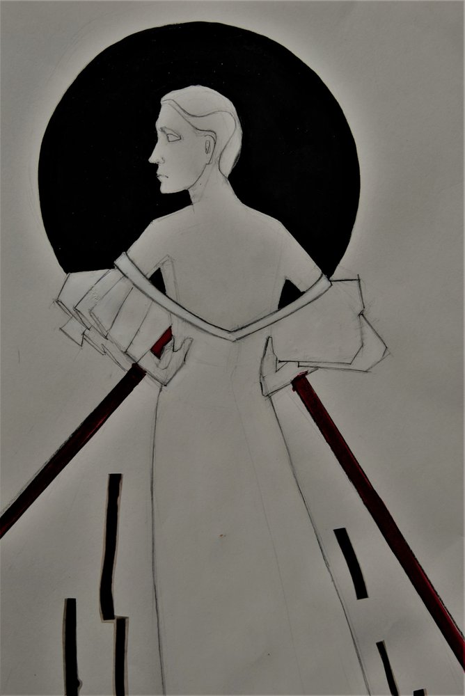 Elegant Fashion Silhouette by Doris Schmitz