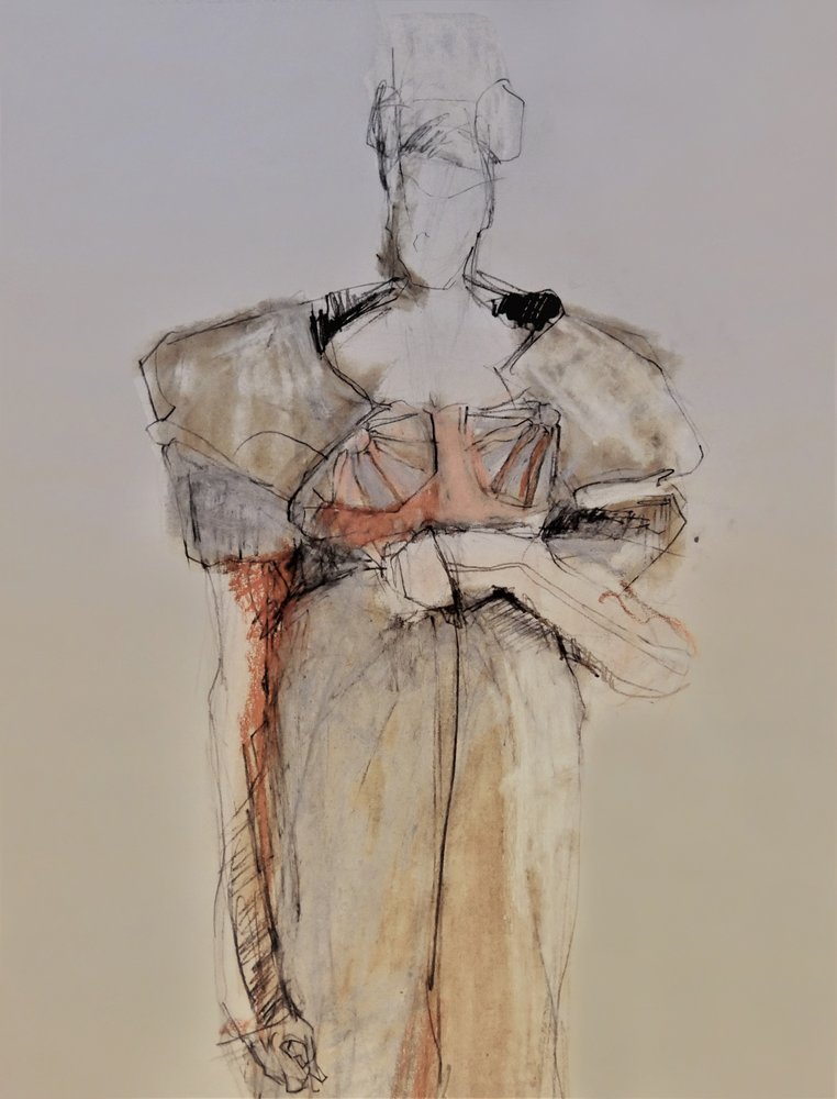 Elegant Fashion Sketch by Doris Schmitz