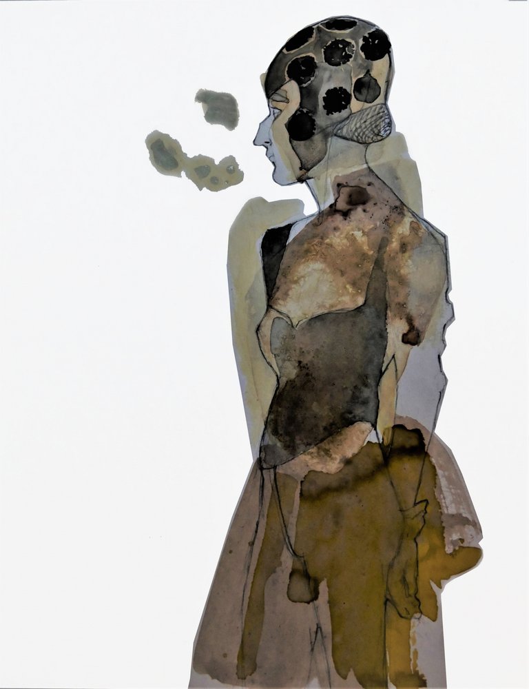 Elegant Woman Profile by Doris Schmitz