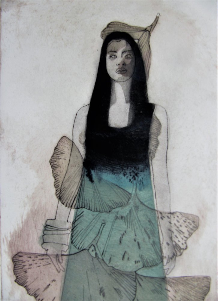 Ginkgo Woman Portrait by Doris Schmitz