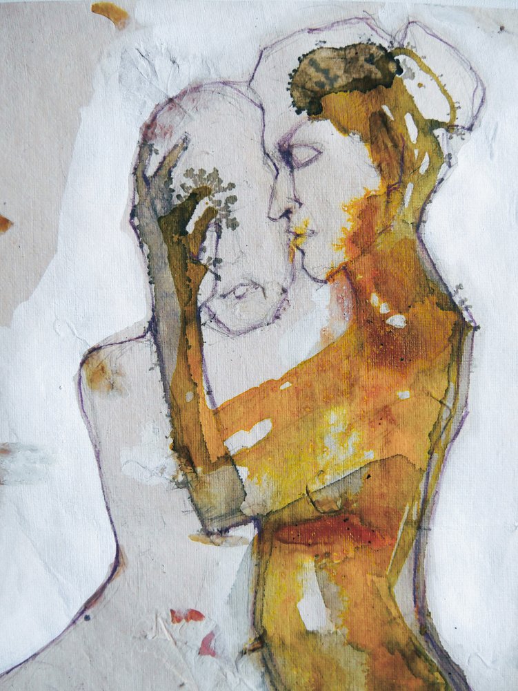Golden Embrace by Doris Schmitz