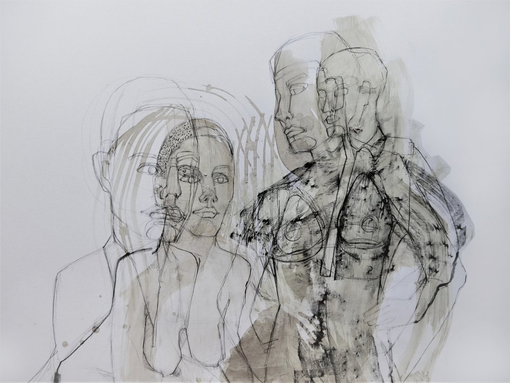 Layered Human Forms by Doris Schmitz
