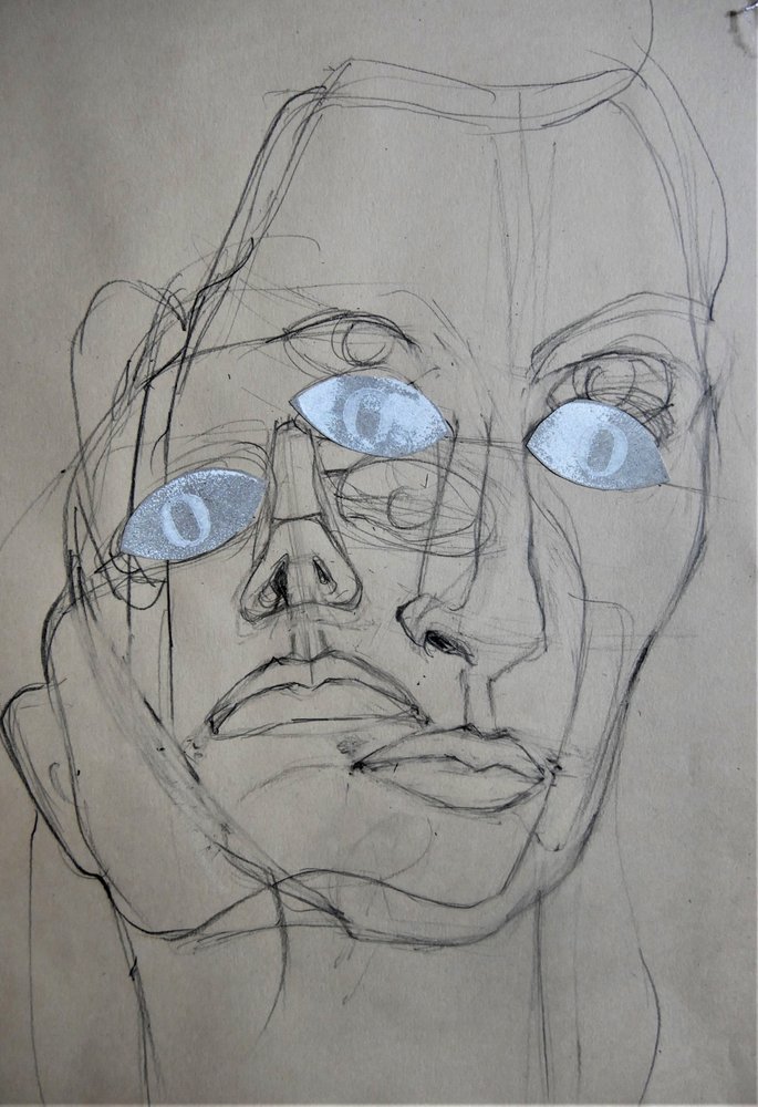 Multiple Eyes Portrait by Doris Schmitz