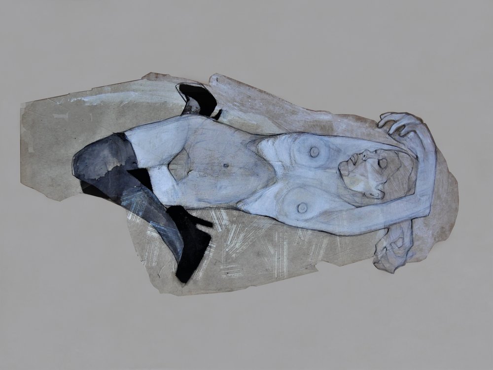 Reclining Nude Heels by Doris Schmitz
