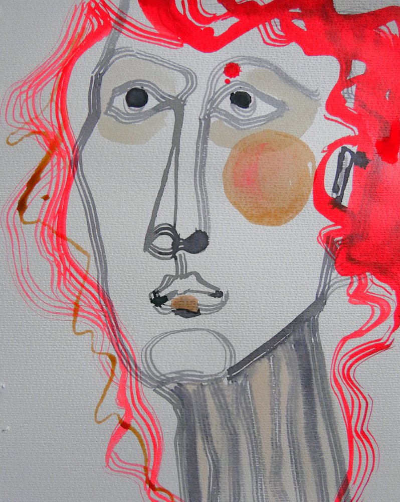 Red Haired Woman by Doris Schmitz