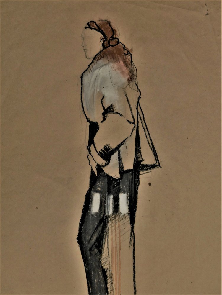 Standing Woman Sketch by Doris Schmitz