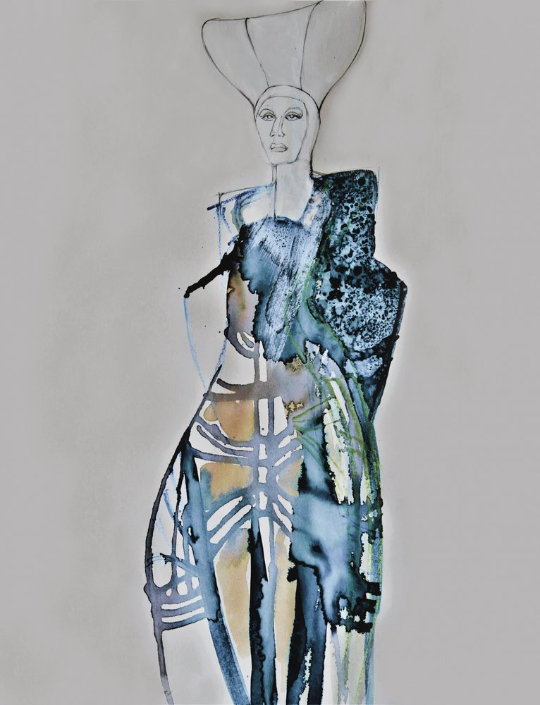 Stylized Fashion Portrait by Doris Schmitz
