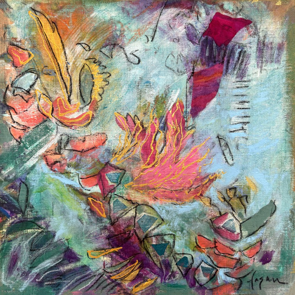 Abstract Garden Bloom by Dorothy Fagan