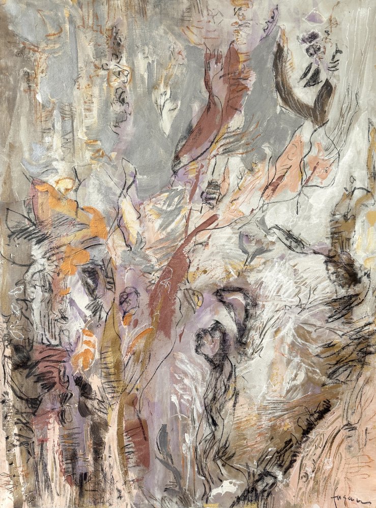 Flowing Organic Abstract by Dorothy Fagan