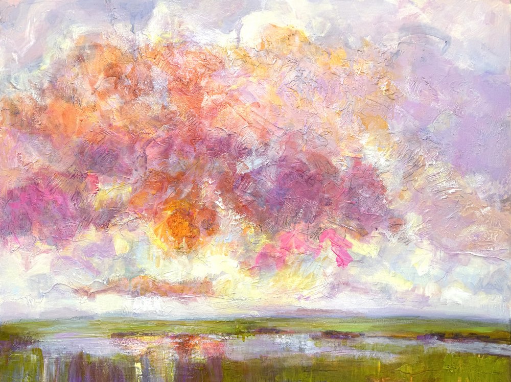 Marsh Sunset Glow by Dorothy Fagan