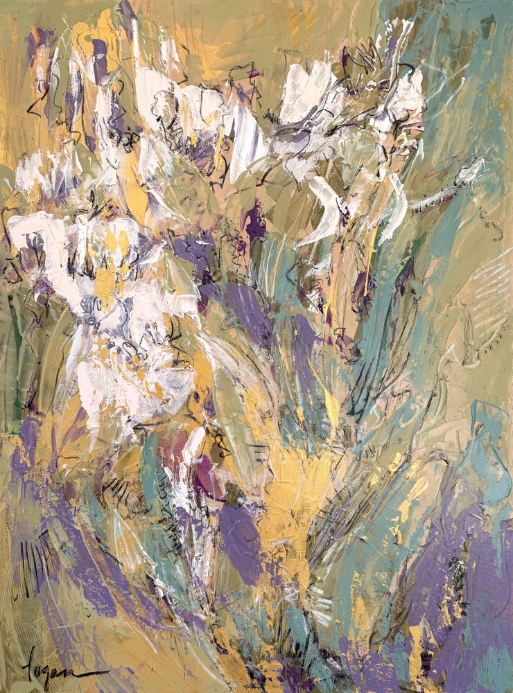 Modern Floral Garden by Dorothy Fagan