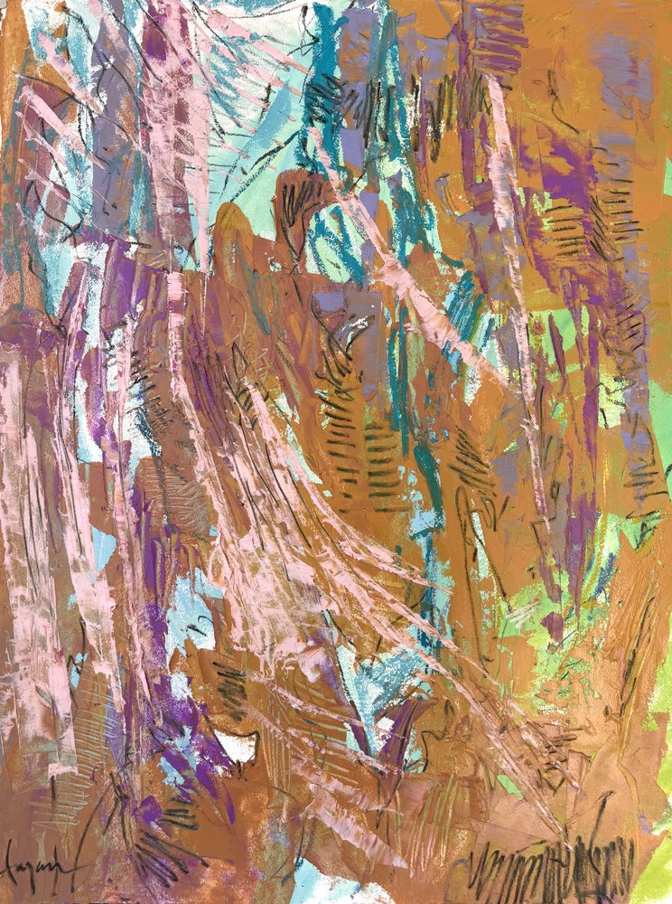 Vibrant Abstract Flow by Dorothy Fagan