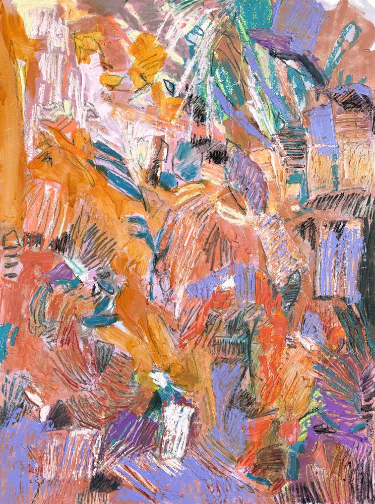 Vibrant Abstract Forms by Dorothy Fagan