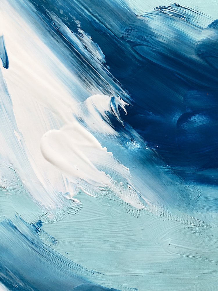 Abstract Blue Motion by Ejaaz Haniff