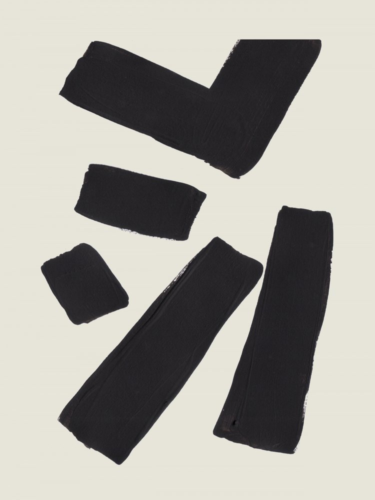 Black Abstract Strokes by Ejaaz Haniff