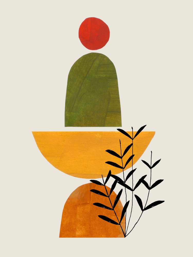 Botanical Balance Abstract by Ejaaz Haniff