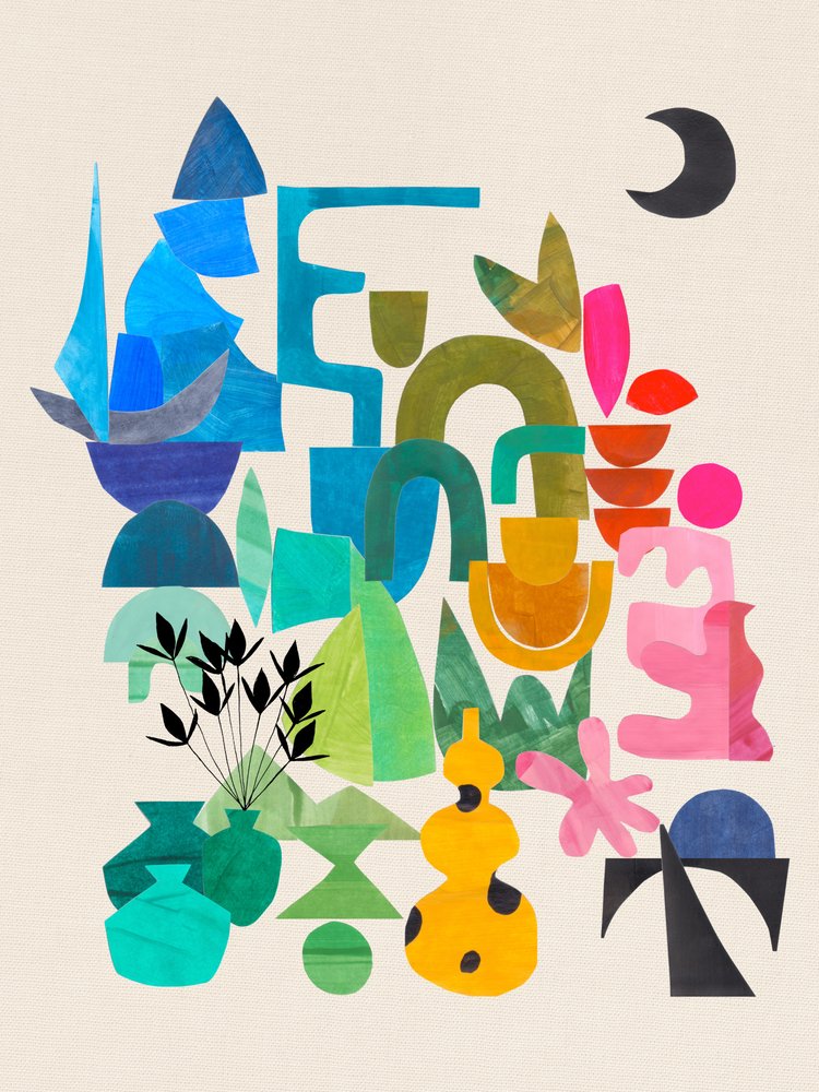 Colorful Abstract Shapes by Ejaaz Haniff