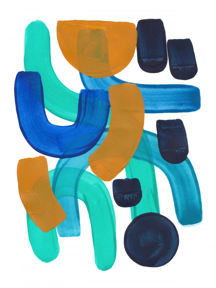 Colorful Abstract Shapes by Ejaaz Haniff