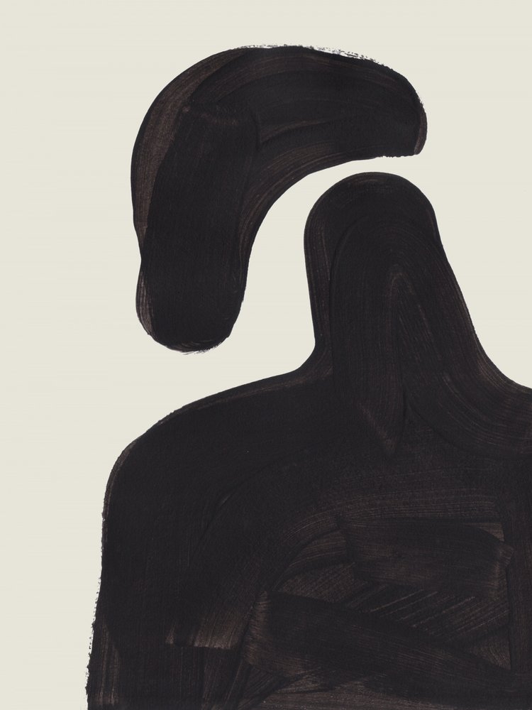 Floating Black Figure by Ejaaz Haniff