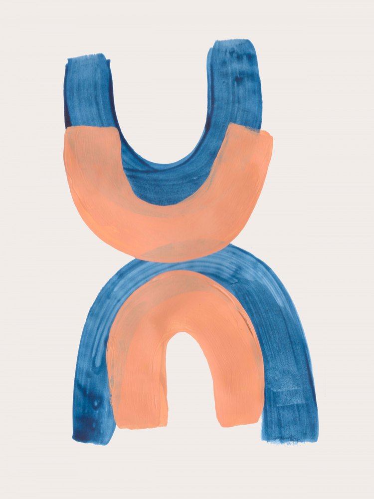 Modern Blue Arches by Ejaaz Haniff